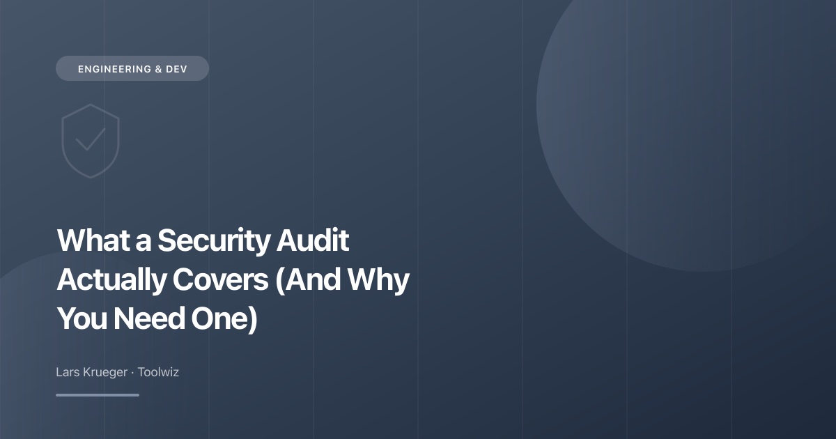 Security audit guide for web applications